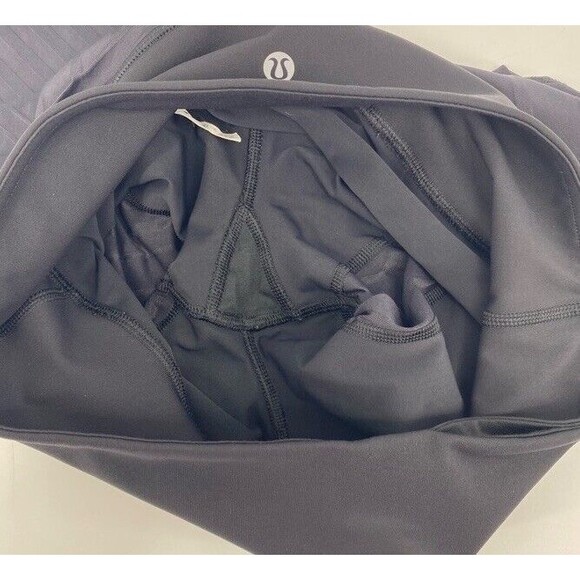 Lululemon Hot Like Agni Crop Full-On Luxtreme Mesh Leggings Black Size 6 EUC - Picture 5 of 12